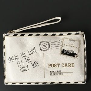 MMS Studio Design postcard wristlet, pouch, purse